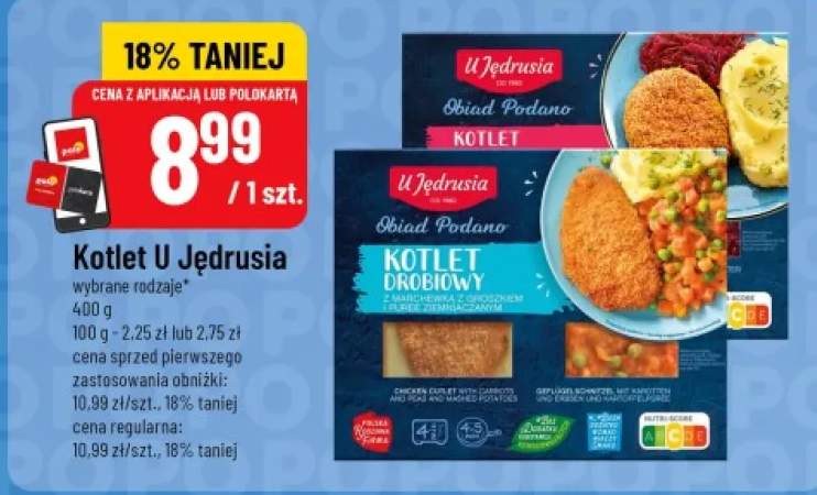 Kotlet schabowy z kapustą i puree ziemniaczanym U Jędrusia +1 wariant