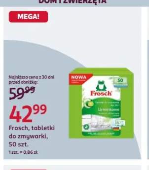 Tabletki do zmywarki Frosch Limonkowe