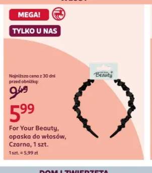 Opaska do włosów For Your Beauty czarna
