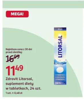 Suplement diety w tabletkach musujących Zdrovit Litorsal
