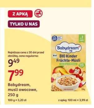 Musli owocowe Babydream Bio Kinder Früchte-Müsli