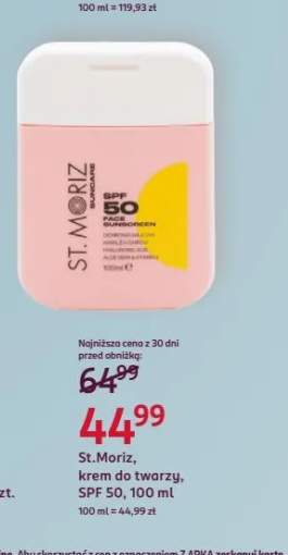 Krem do twarzy St. Moriz Suncare SPF 50