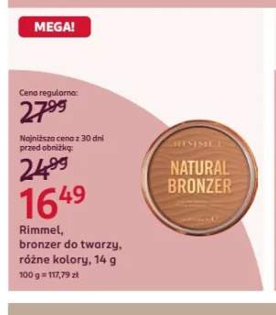 Bronzer do twarzy Rimmel Natural Bronzer