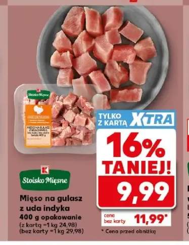 Mięso na gulasz z uda indyka Stoisko Mięsne
