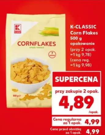 Płatki kukurydziane Corn Flakes K-Classic