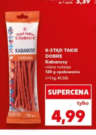Kabanosy z kurczaka K-Stąd takie Dobre!