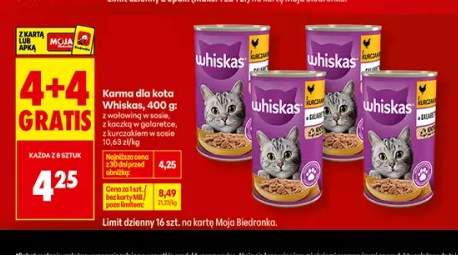 Karma dla kota Whiskas z kaczką w galaretce +2 warianty