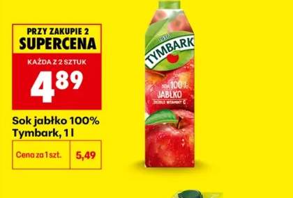 Sok jabłko 100% Tymbark