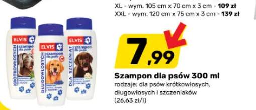 Szampon dla psów krótkowłosych Elvis +2 warianty
