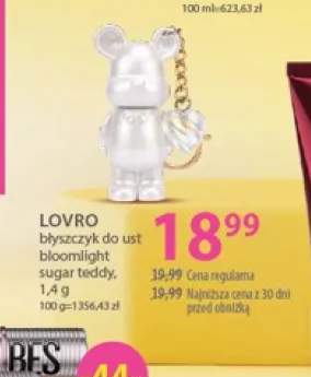 Błyszczyk do ust Lovro Bloomlight Sugar Teddy