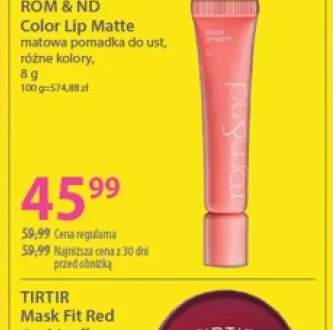 Matowa pomadka do ust Rom & Nd Color Lip Matte