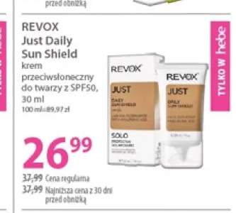 Krem przeciwsłoneczny do twarzy Revox Just Daily Sun Shield