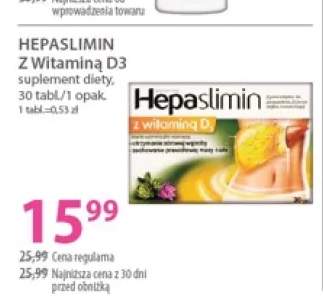 Suplement diety Hepaslimin z witaminą D3
