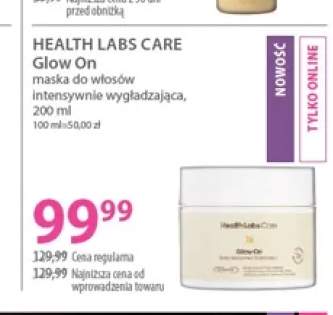 Maska do włosów intensywnie wygładzająca Health Labs Care Glow On