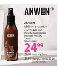 Mgiełka zwiększająca objętość włosów Róża-Malina Anwen x Ministerstwo