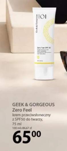 Krem przeciwsłoneczny Geek & Gorgeous Zero Feel SPF50