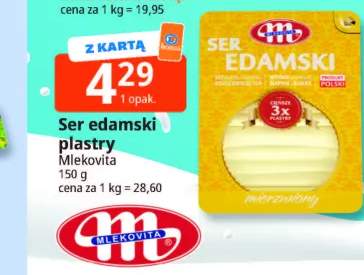 Ser edamski plastry Mlekovita