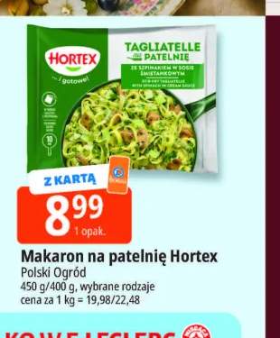 Makaron na patelnię Tagliatelle ze szpinakiem Hortex Polski Ogród