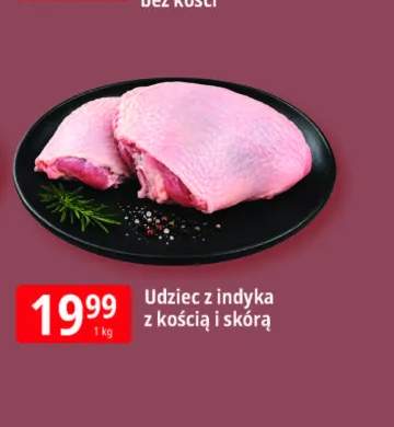 Udziec z indyka z kością i skórą