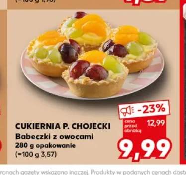 Babeczki z owocami Cukiernia P. Chojecki