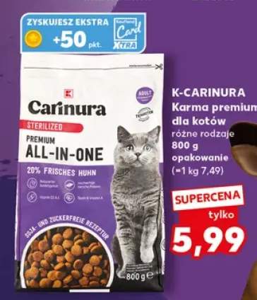 Karma sucha dla kotów K-Carinura Sterilized Premium All-In-One