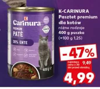 Pasztet premium dla kotów K-Carinura Paté z kaczką