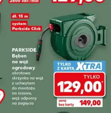 Bęben na wąż ogrodowy Parkside