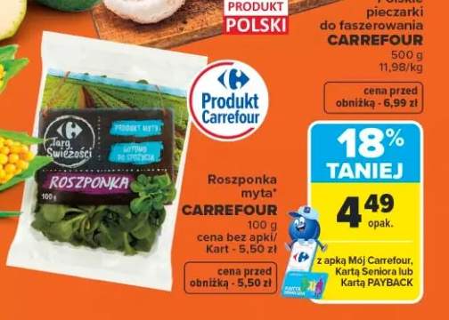 Roszponka myta Carrefour