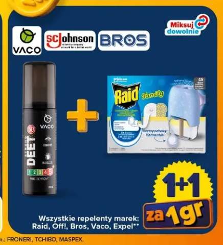 Spray na komary i kleszcze Vaco Strong 50% DEET +2 warianty