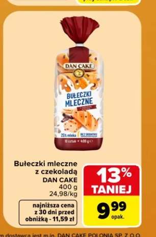 Bułeczki mleczne z czekoladą Dan Cake