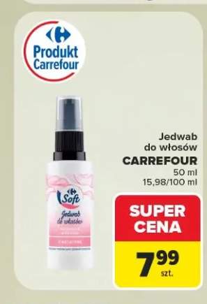 Jedwab do włosów Carrefour Soft