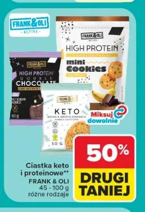Ciastka keto i proteinowe Frank & Oli