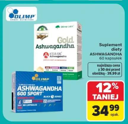 Suplement diety Olimp Labs Gold Ashwagandha +1 wariant