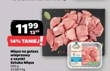 Mięso na gulasz wieprzowy z szynki Sztuka Mięsa