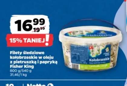 Filety śledziowe kołobrzeskie w oleju z pietruszką i papryką Fisher King