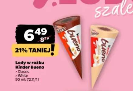 Lody w rożku Kinder Bueno Classic +1 wariant