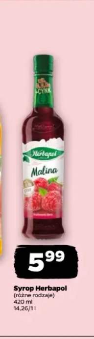 Syrop owocowy Herbapol Malina
