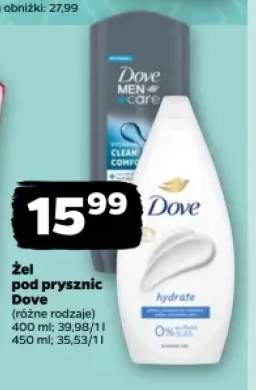 Żel pod prysznic Dove Men+Care Clean Comfort +1 wariant