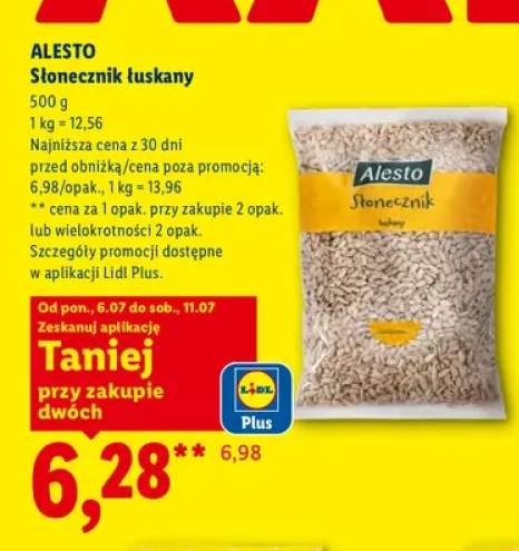 Słonecznik łuskany Alesto