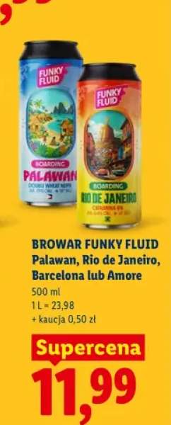 Piwo Browar Funky Fluid Palawan +3 warianty