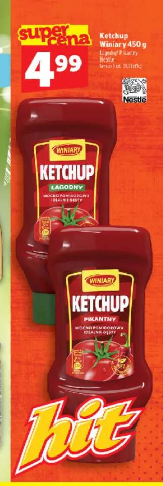 Ketchup Winiary łagodny +1 wariant