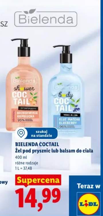 Żel pod prysznic Bielenda Coctail +1 wariant