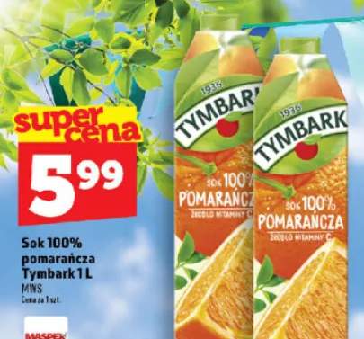 Sok 100% pomarańcza Tymbark