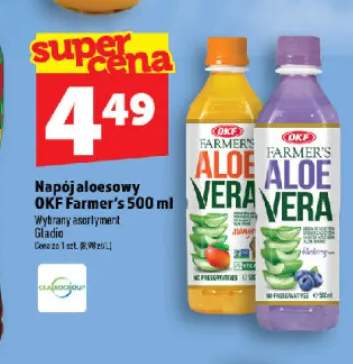 Napój aloesowy OKF Farmer's Aloe Vera Mango +1 wariant