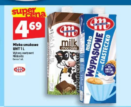Mleko smakowe czekoladowe UHT Mlekovita +1 wariant