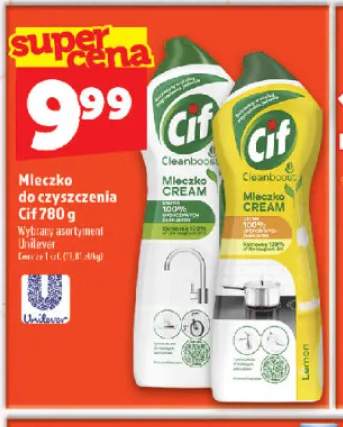 Mleczko do czyszczenia Cif Cream Cleanboost +1 wariant