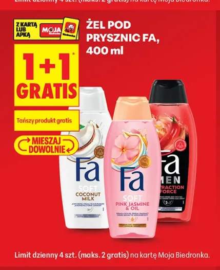 Żel pod prysznic Fa Soft Coconut Milk +2 warianty