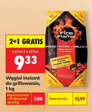 Węgiel instant do grillowania Fire Flame