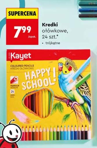Kredki ołówkowe trójkątne Kayet 24-pak