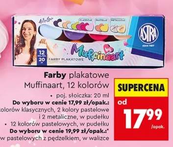 Farby plakatowe Astra Muffinaart w pudełku